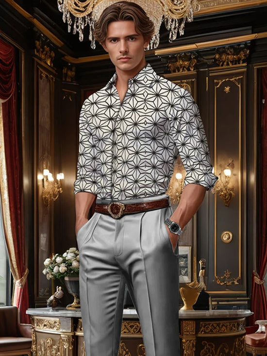 Camicia Monopetto Geometrica