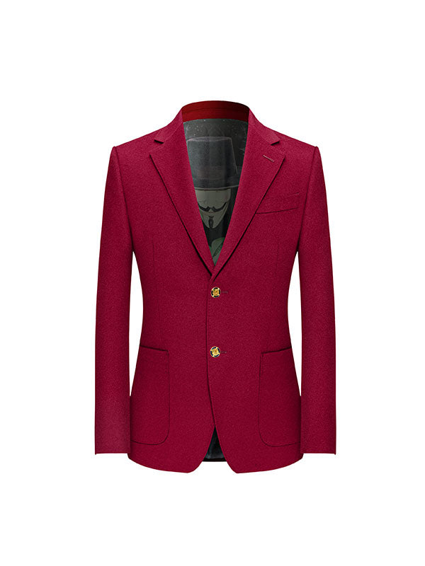 Elegante Blazer In Lana Rossa