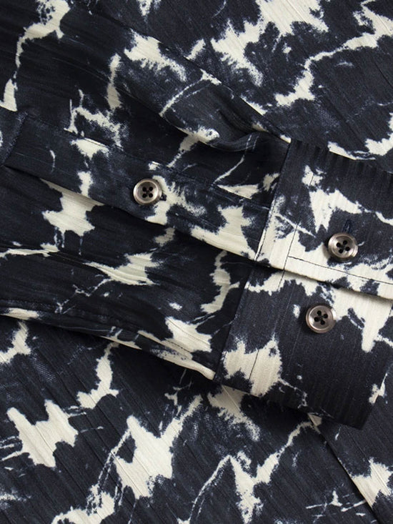 Camicia Stampata Con Collo Rovesciato