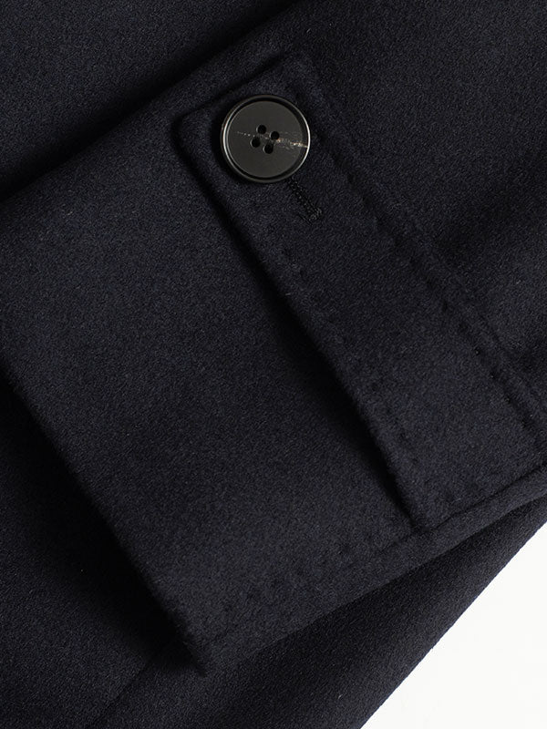 Cappotto Double Face Di Media Lunghezza Con Collo Chiuso