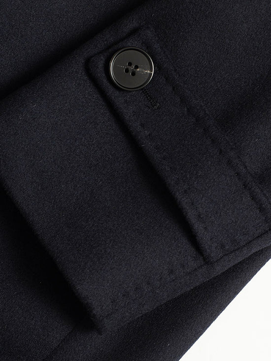 Cappotto Double Face Di Media Lunghezza Con Collo Chiuso