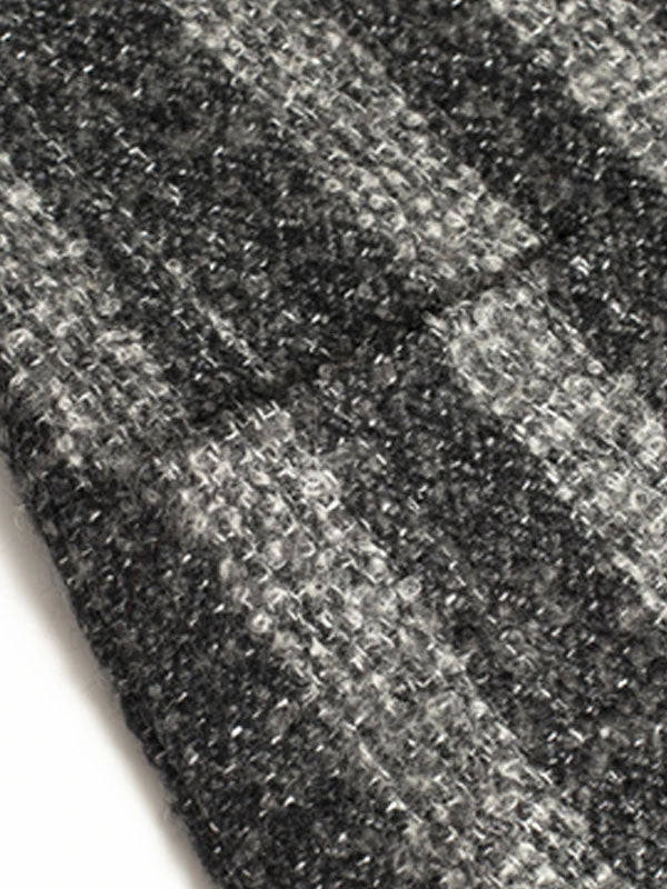 Cappotto A Righe Con Revers A Lancia