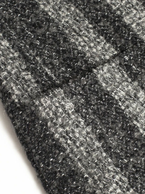 Cappotto A Righe Con Revers A Lancia