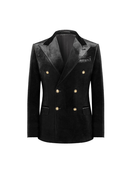 Blazer Doppiopetto In Velluto