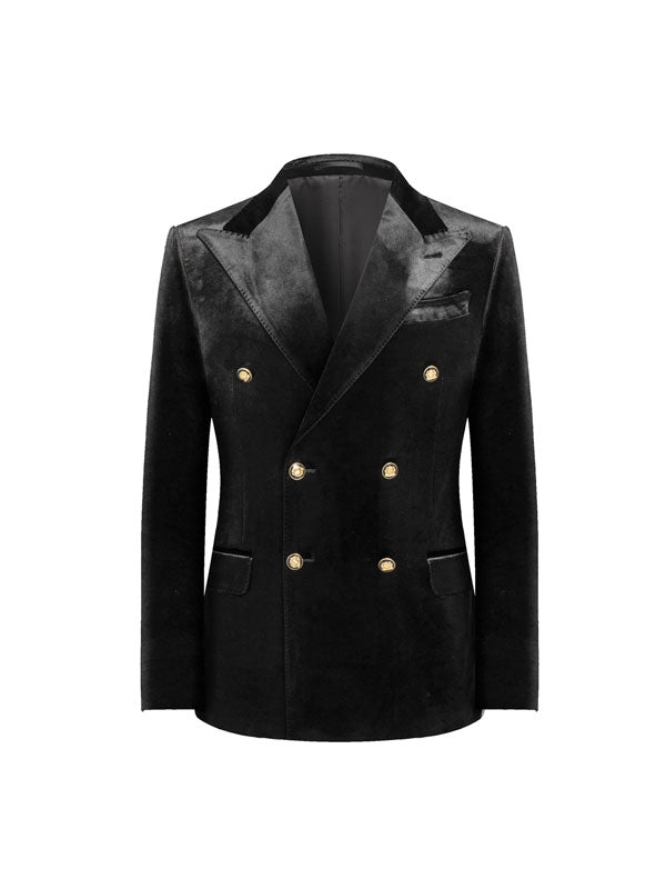Blazer Doppiopetto In Velluto