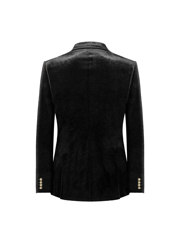 Blazer Doppiopetto In Velluto