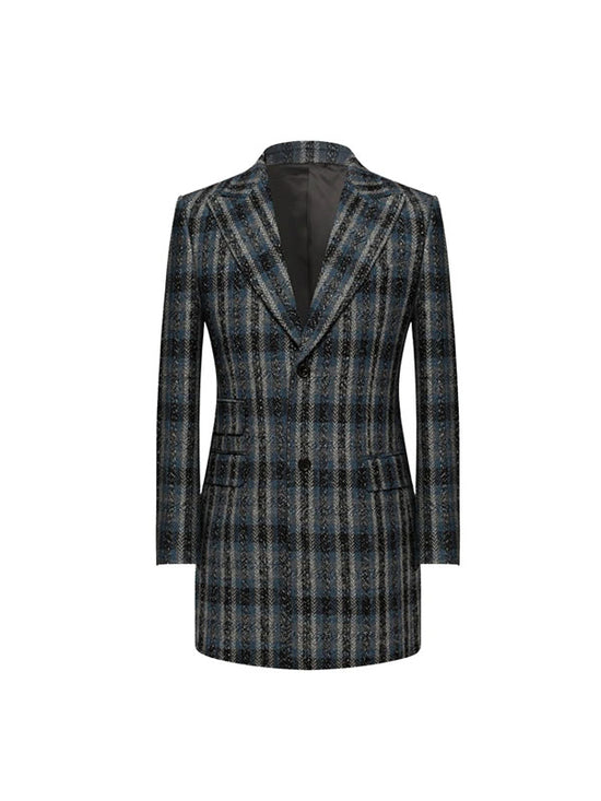Cappotto A Quadri Con Revers A Lancia