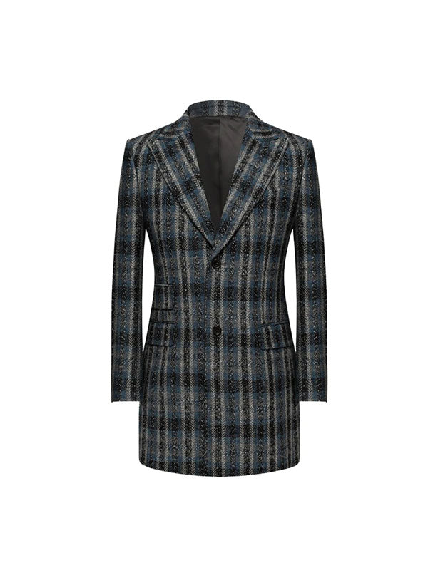 Cappotto A Quadri Con Revers A Lancia