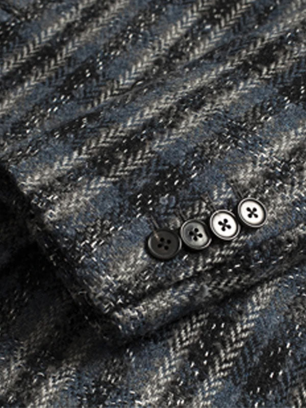 Cappotto A Quadri Con Revers A Lancia