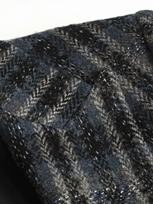 Cappotto A Quadri Con Revers A Lancia