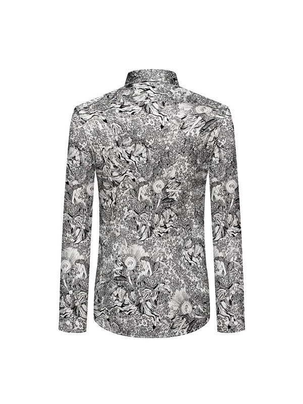 Camicia Monopetto Stampata Dell'Artista