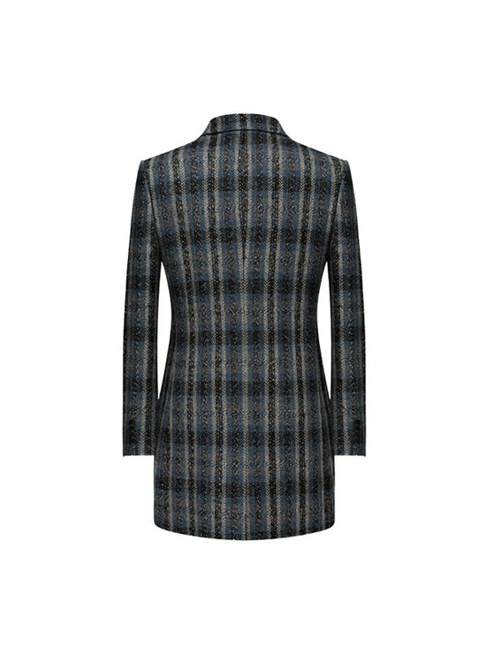 Cappotto A Quadri Con Revers A Lancia