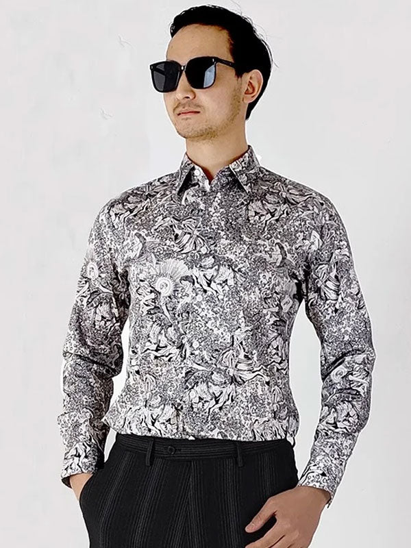 Camicia Monopetto Stampata Dell'Artista