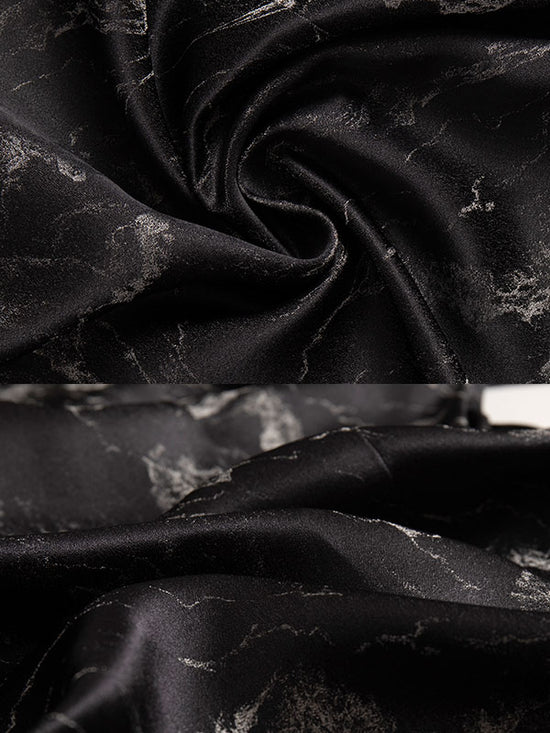 Camicia Nera Stampata Alla Moda