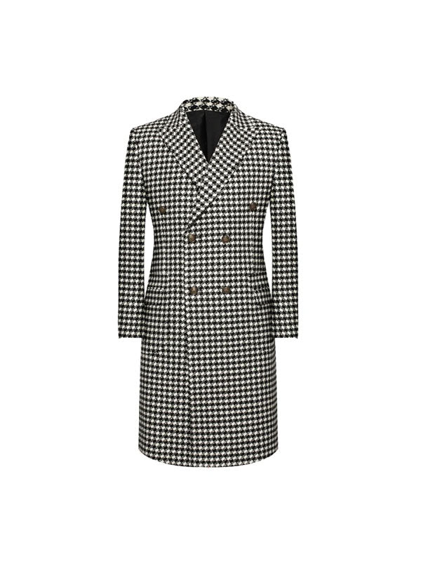 Cappotto Doppiopetto Pied De Poule