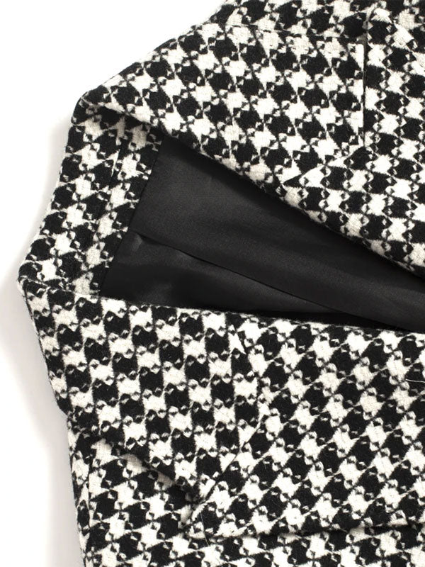 Cappotto Doppiopetto Pied De Poule