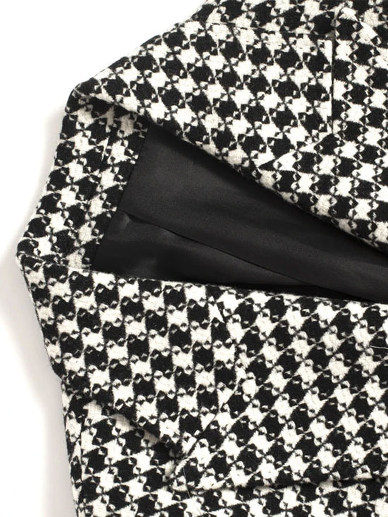 Cappotto Doppiopetto Pied De Poule