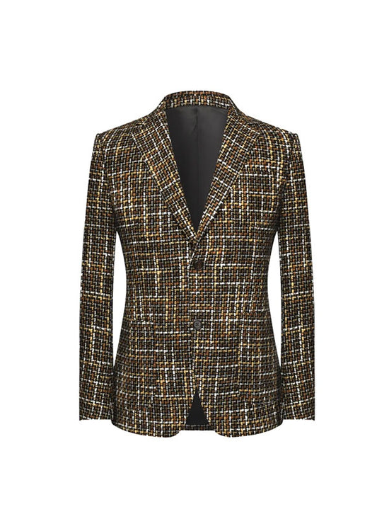 Blazer Colorato Con Revers A Lancia