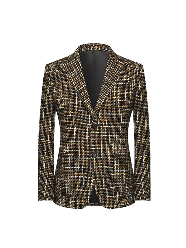 Blazer Colorato Con Revers A Lancia
