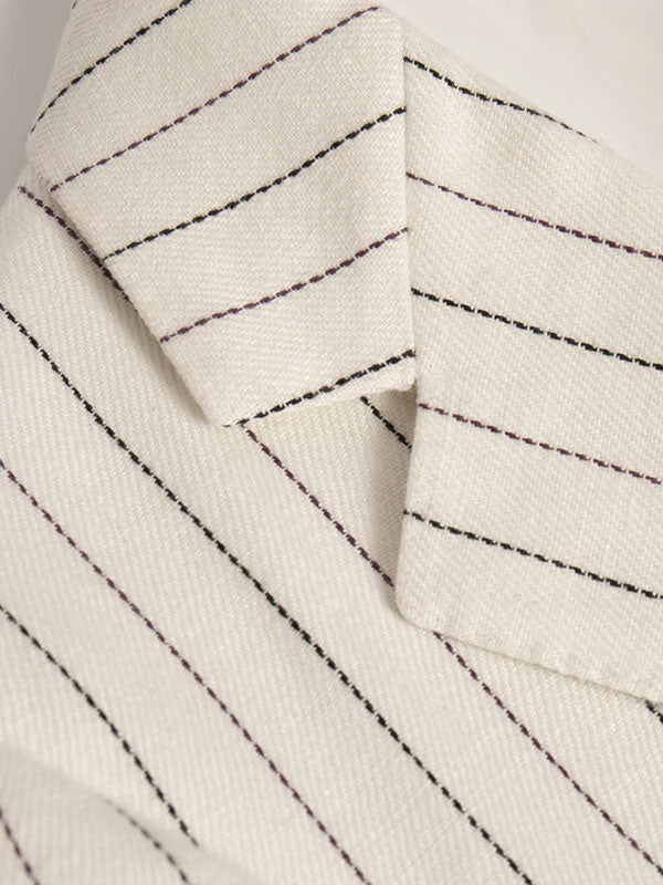 Progetta Un Elegante Lino Blazer A Strisce