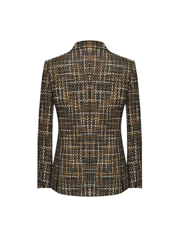 Blazer Colorato Con Revers A Lancia